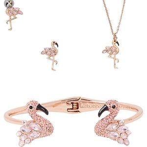 💗Kate Spade💗flamingo necklace & bracelet set